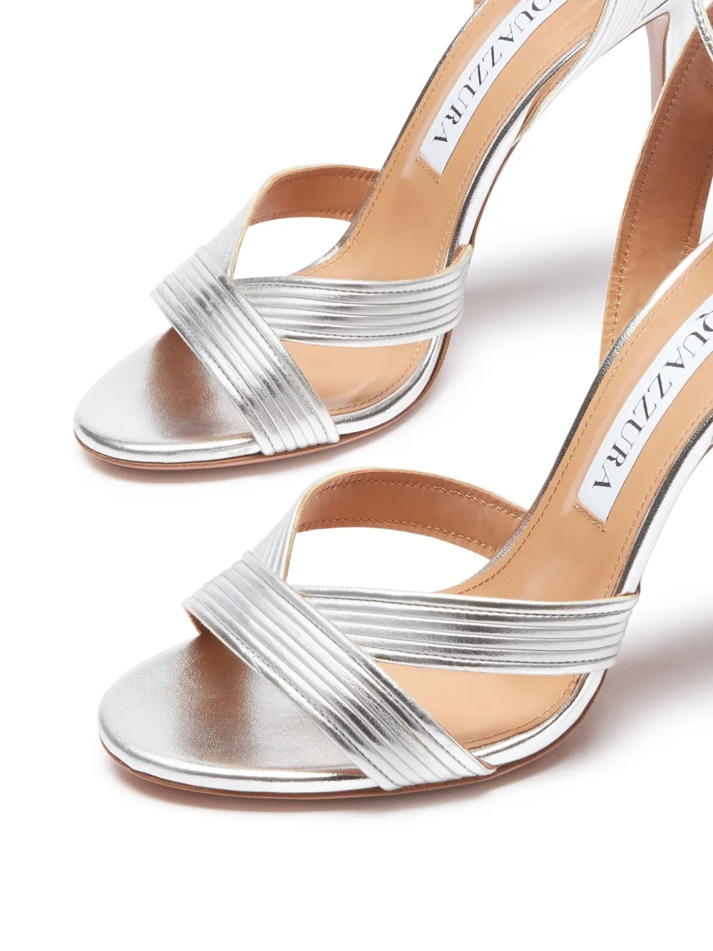 Aquazzura 105 mm Ari sandalen Goud