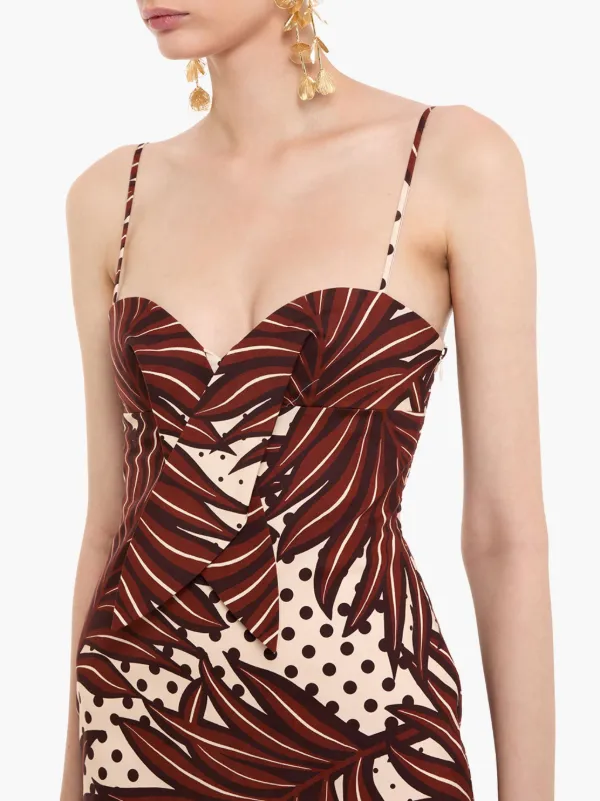 Retrofete Starla Maxi Dress Brown FARFETCH LB