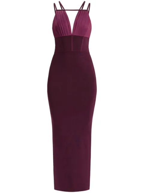 Hervé Léger sleeveless midi dress