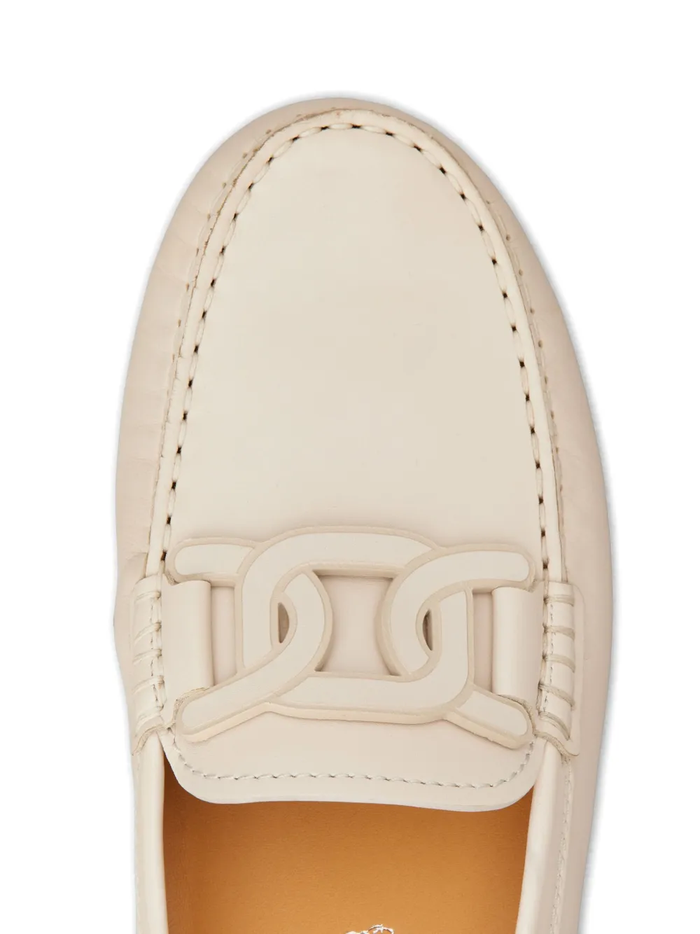 Tod's Gommino Leather Mocassin In White