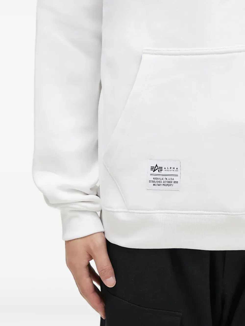 Alpha Industries Hoodie met logo Wit