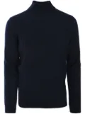 Corneliani checkerboard-knit jumper - Blue