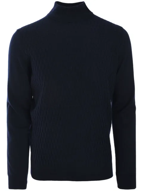 Corneliani checkerboard-knit jumper