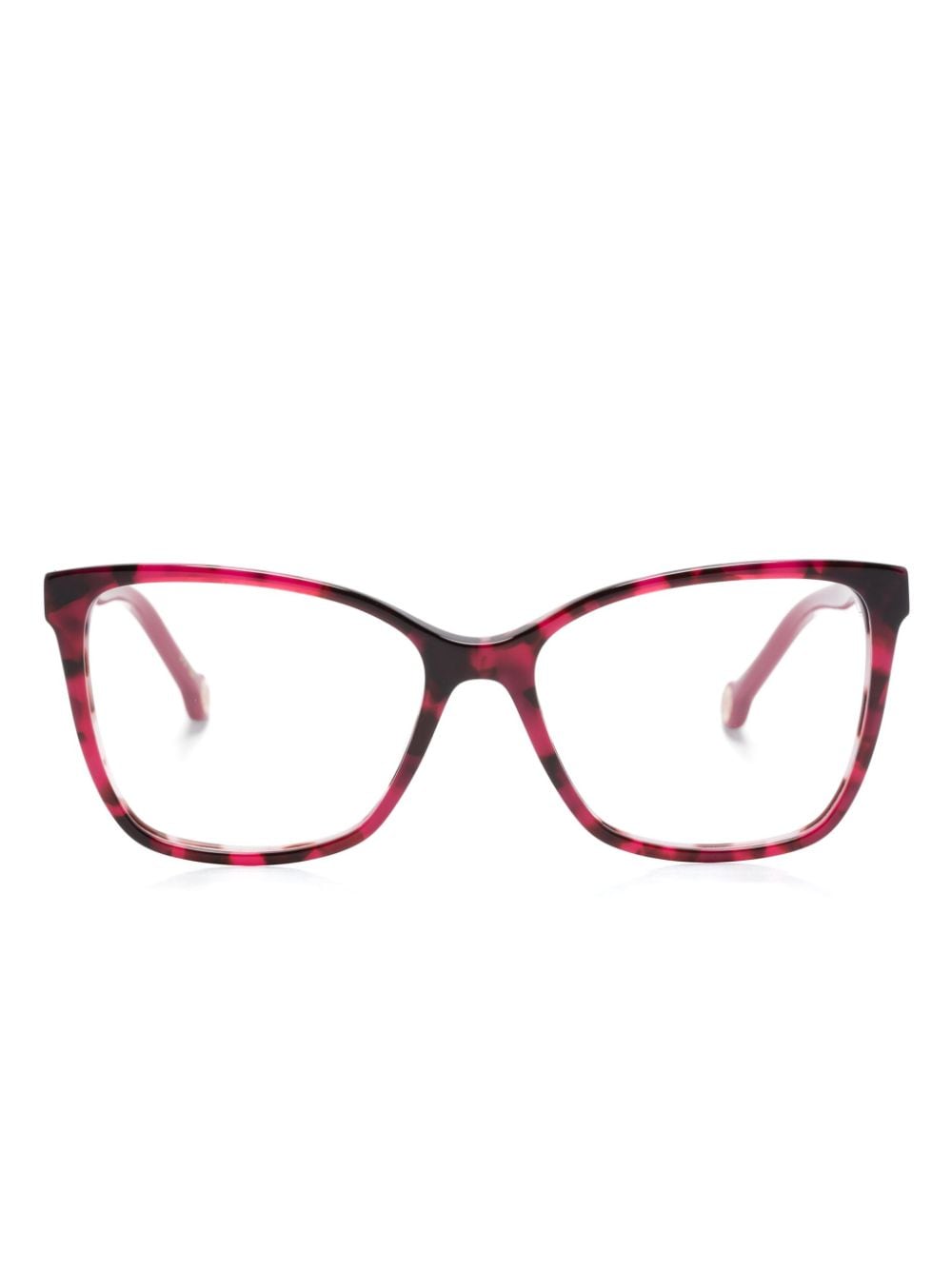 Shop Carolina Herrera Square-frame Glasses In 粉色