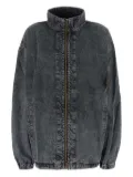 Y/Project funnel-neck denim jacket - Grey