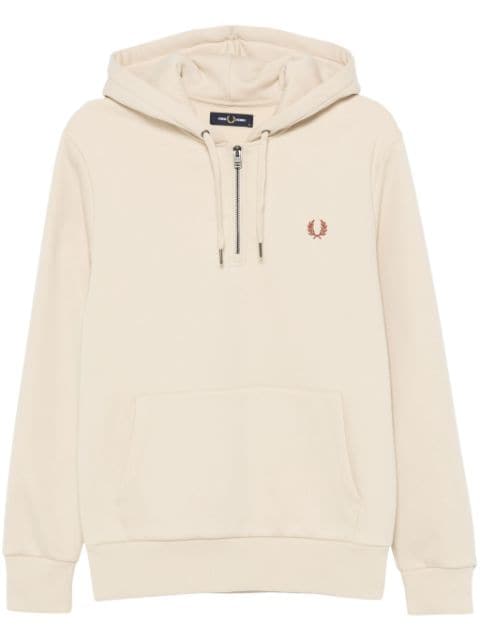 logo-embroidered hoodie