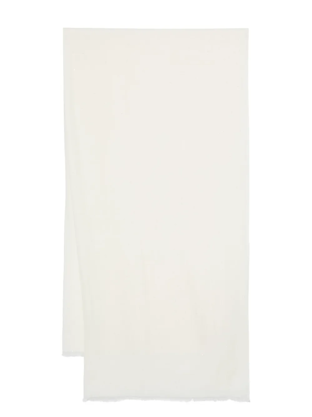 Faliero Sarti frayed scarf - White