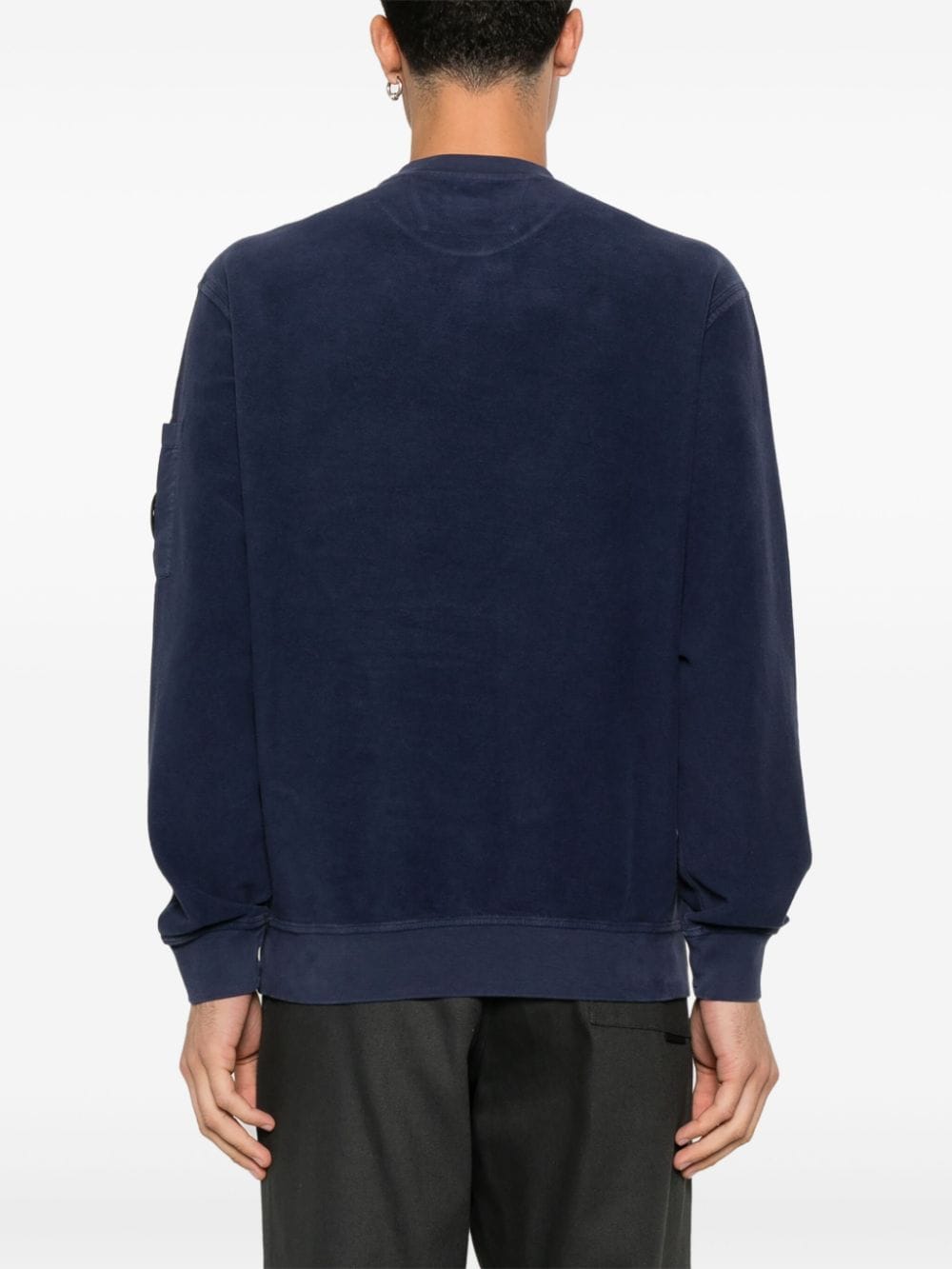 Shop C.p. Company Lens-detail Sweatshirt In Blau