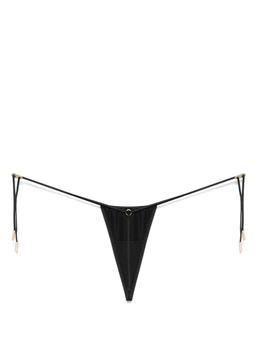 Maison Close String met print - Zwart