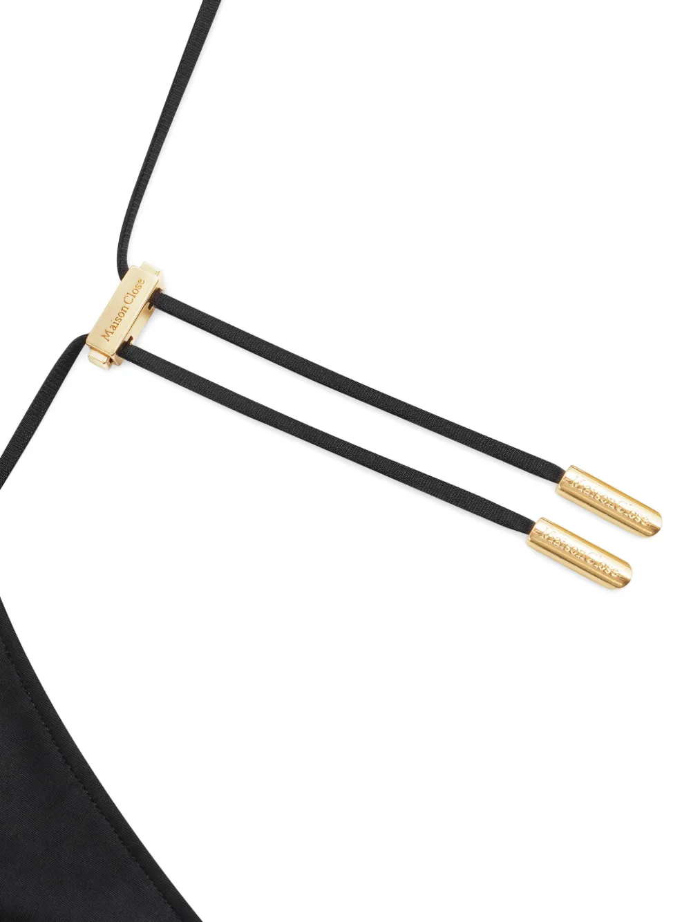Maison Close String met print Zwart