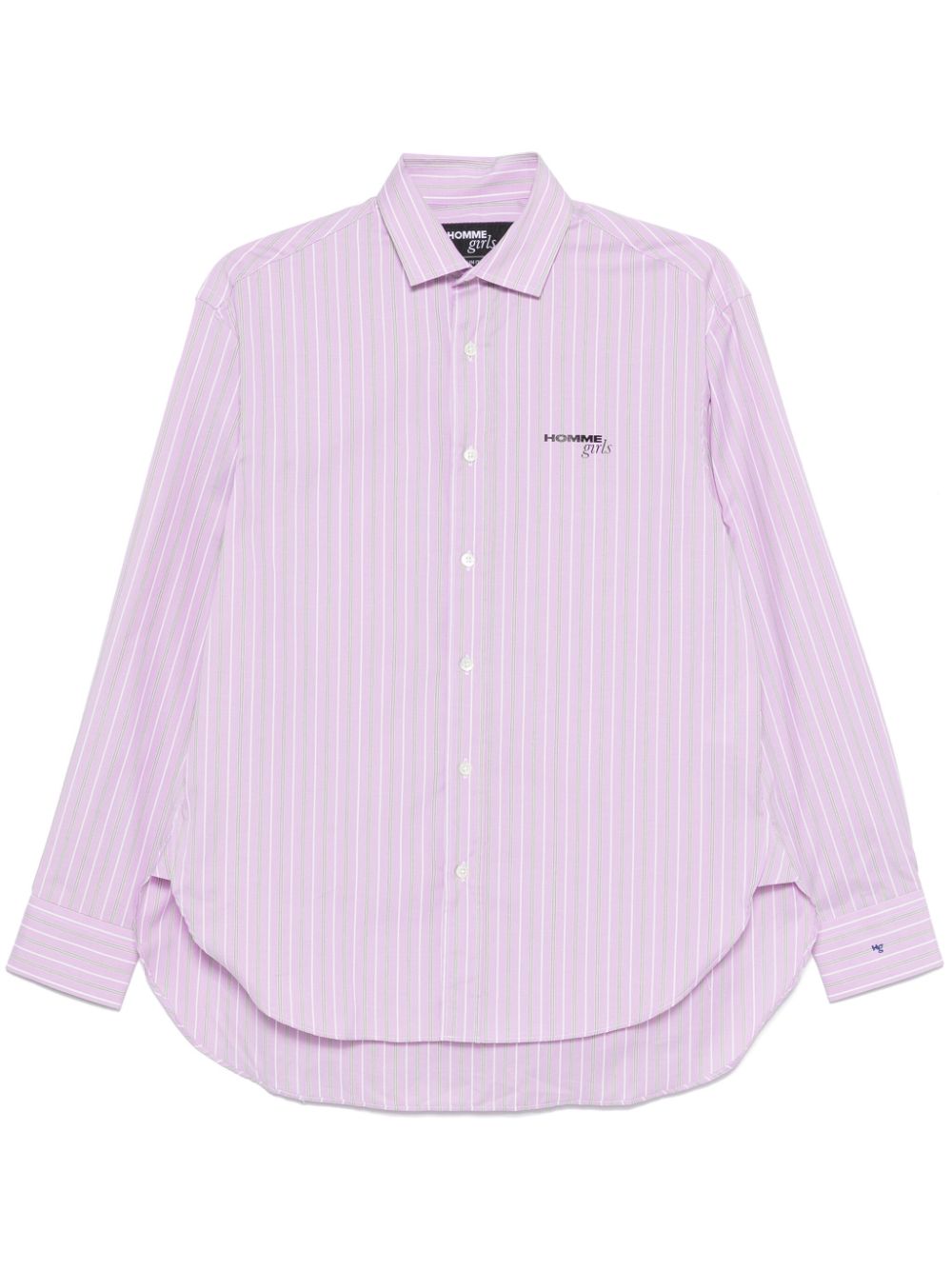 Shop Hommegirls Striped Shirt In Pink