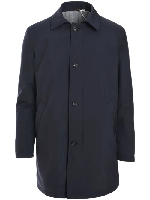 Manteau droit à simple boutonnage - Borrelli - Modalova