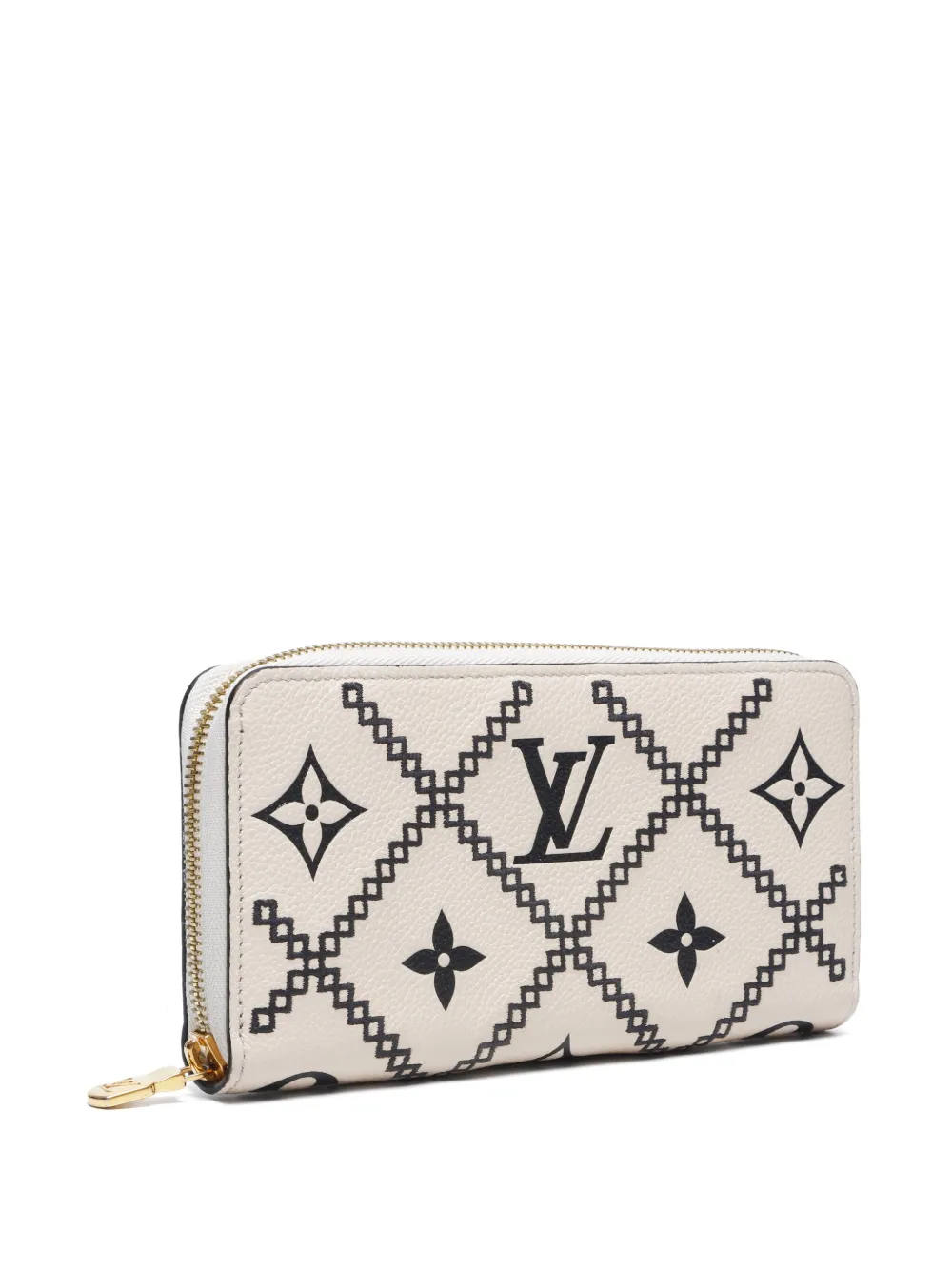 Pre-owned Louis Vuitton 2000s Zippy Wallet In Neutrals