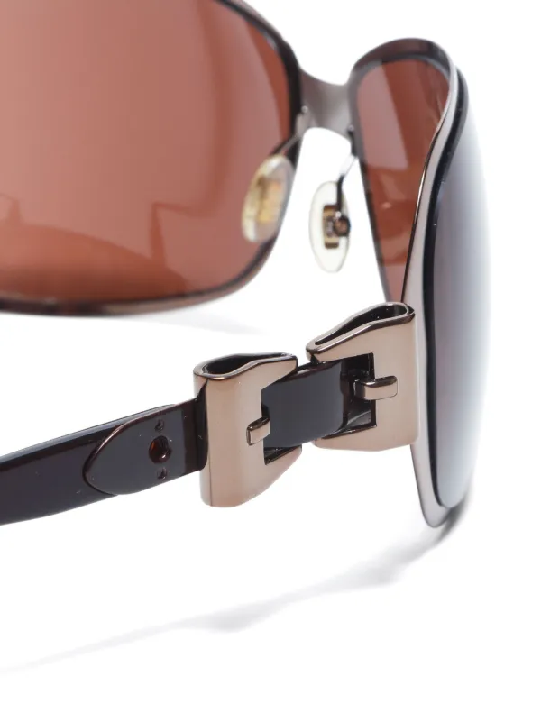 Gucci Pre-Owned バタフライフレーム サングラス | ブラウン Gucci Pre-Owned バタフライフレーム サングラス | ブラウン