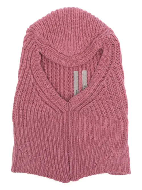 Cagoule en maille à design nervuré - Rick Owens - Modalova