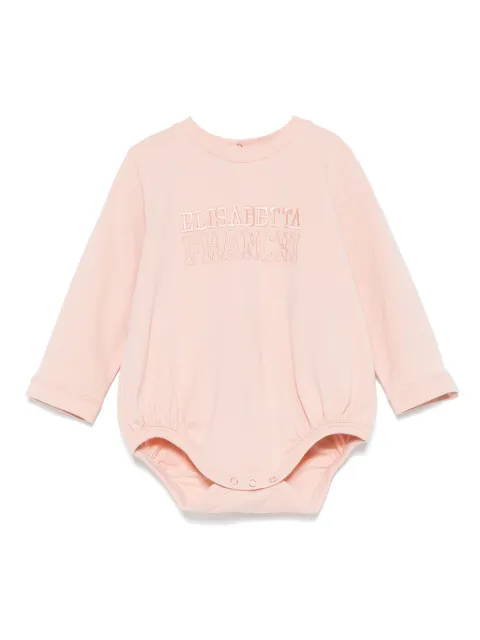 Elisabetta Franchi La Mia Bambina Body com logo bordado