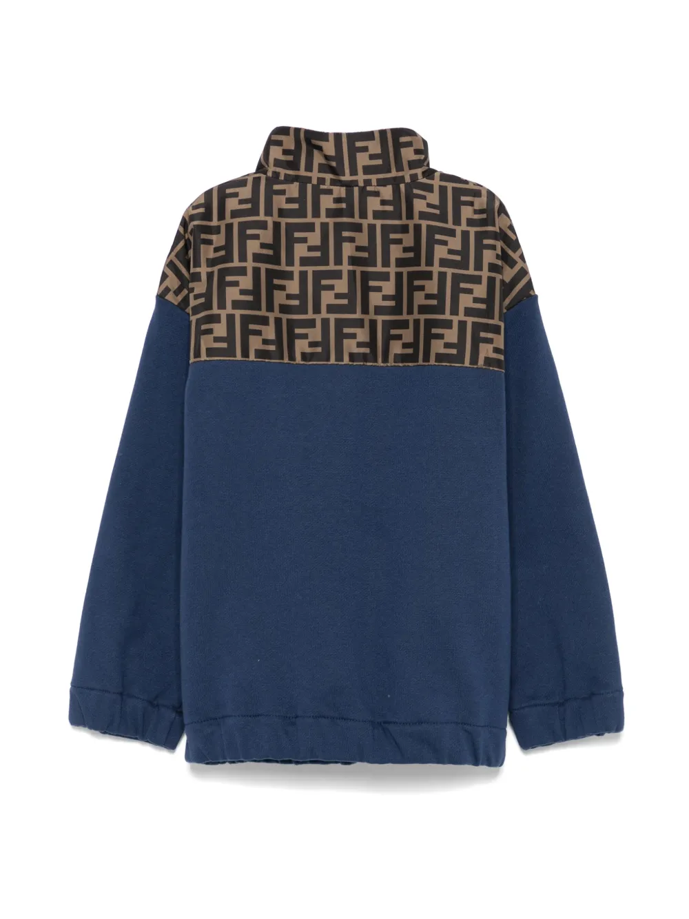 Fendi Kids Sweater met FF-logoprint Blauw