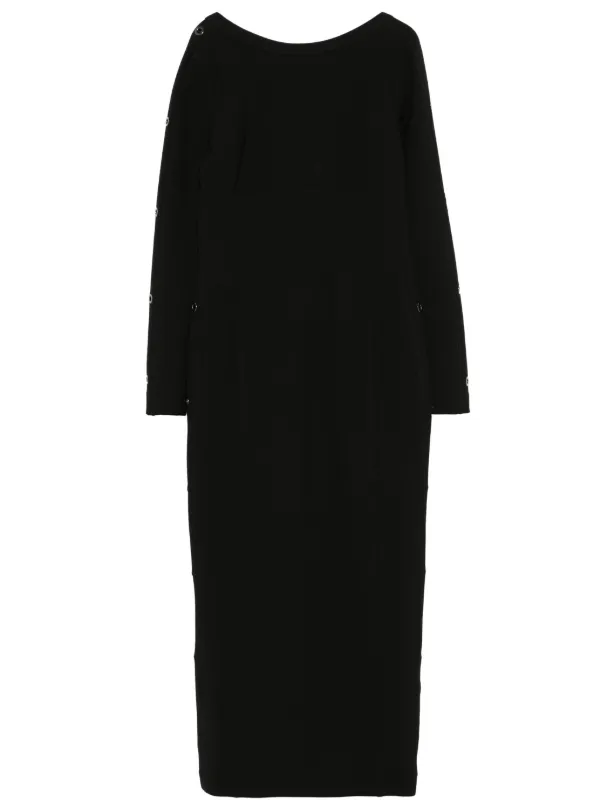 Iceberg eyelet-embellished Midi Dress | Black | FARFETCH UK