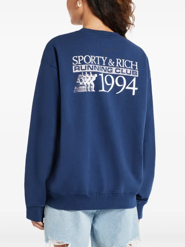 Sporty & Rich ロゴ スウェットシャツ | ブルー | FARFETCH JP