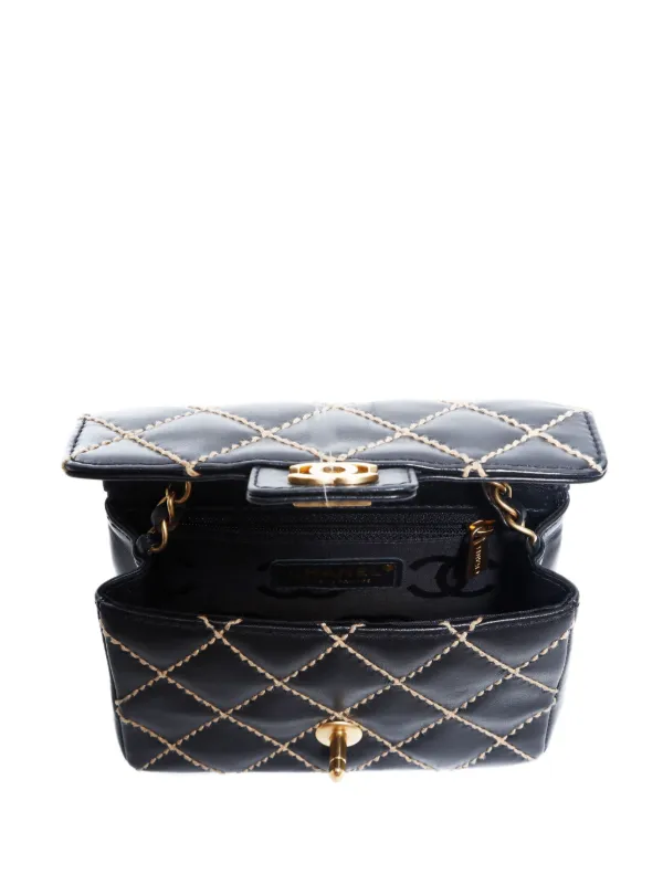 CHANEL Pre-Owned 2003-2004 Mini Wild Stitch Shoulder Bag