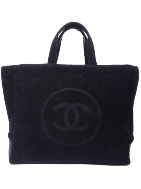 CHANEL 2000s logo-embroidered tote bag Women