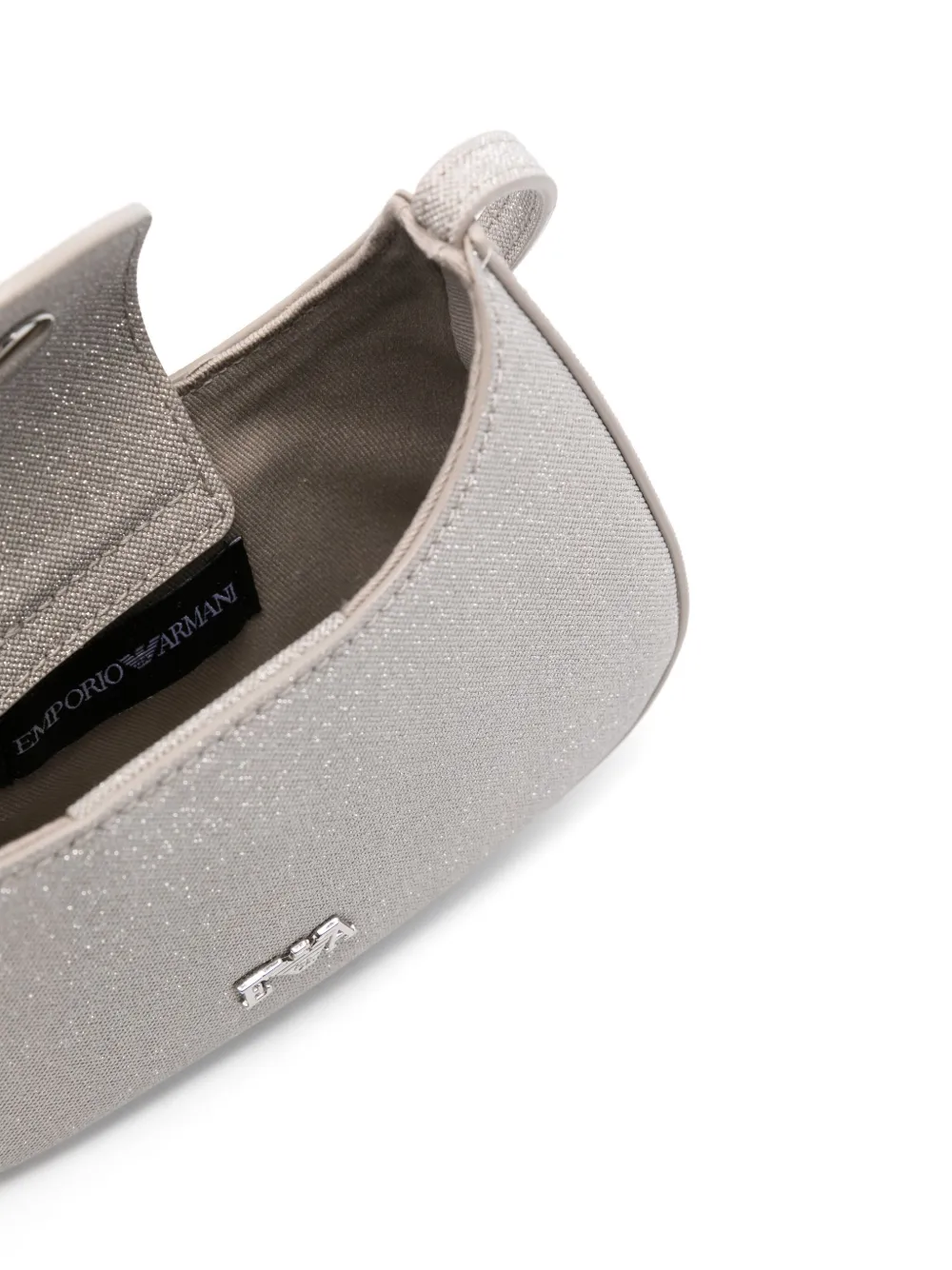Emporio Armani Kids Crossbodytas met glitter Zilver