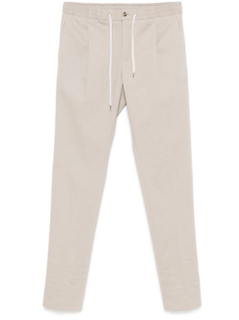 PT Torino drawstring-waistband chino trousers