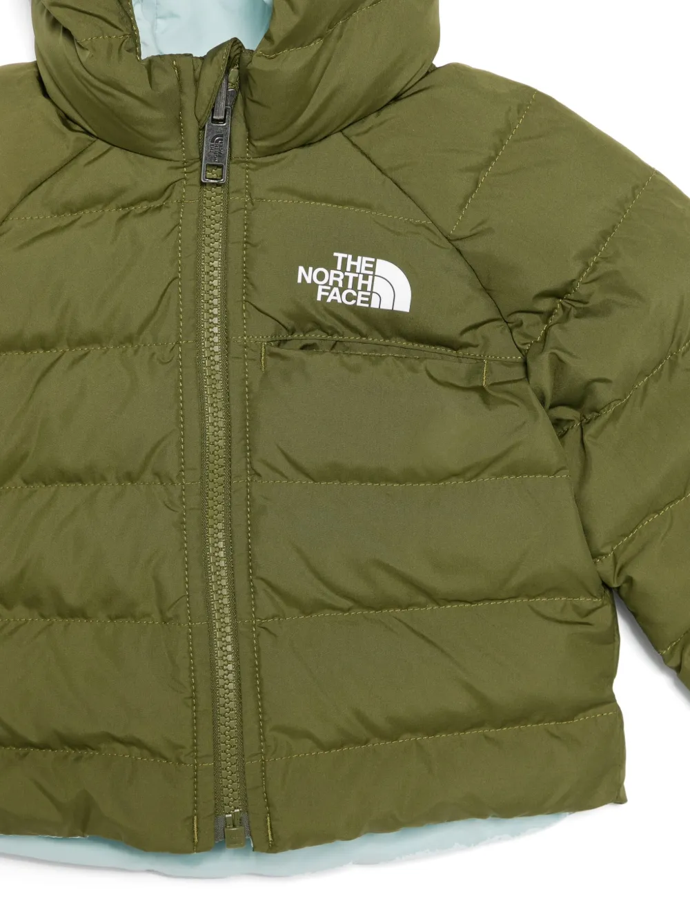  The North Face Kids Perrito Reversible Jacket - Green 