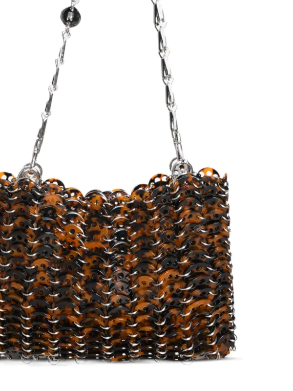 【関税込み】Shoulder Bag - Rabanne - Acetate - Rose Gold Rabanne Acetate Shoulder Bag | Brown | FARFETCH