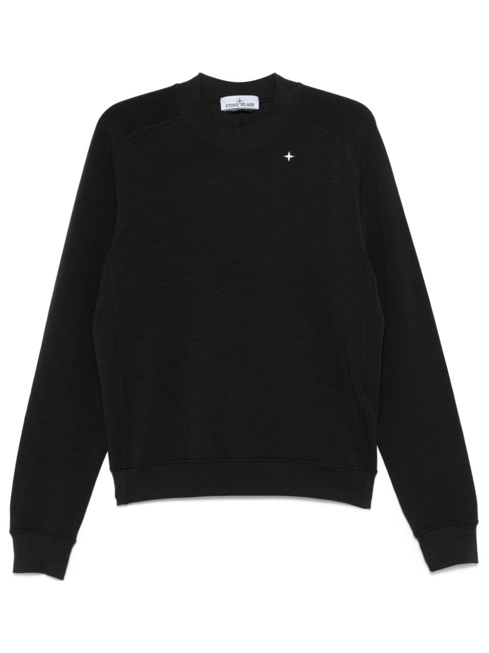 Stone Island Sweater met geborduurd logo Grijs