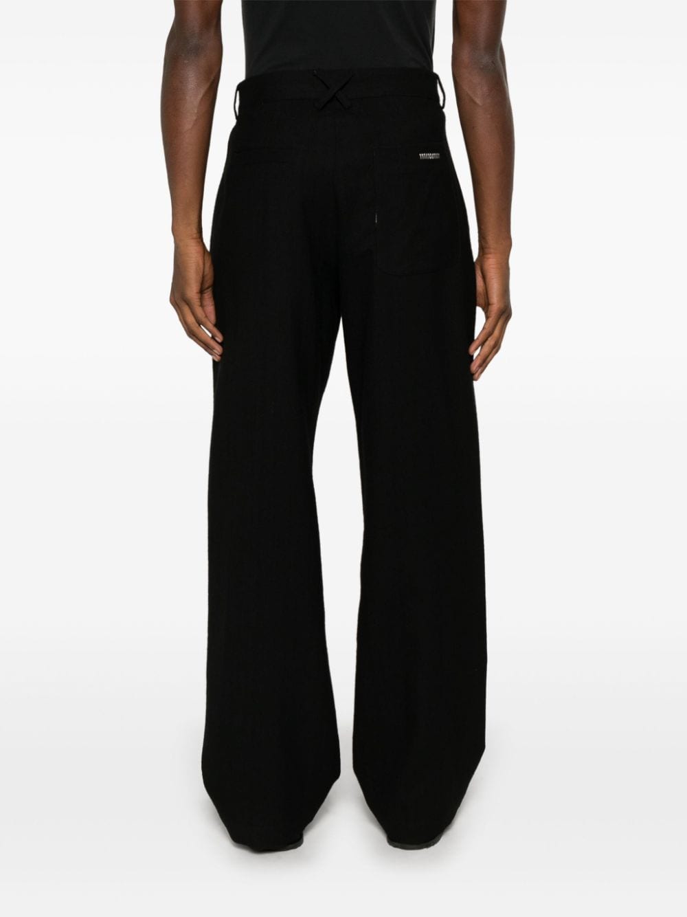 Shop Société Anonyme Red Cross Trousers In Black