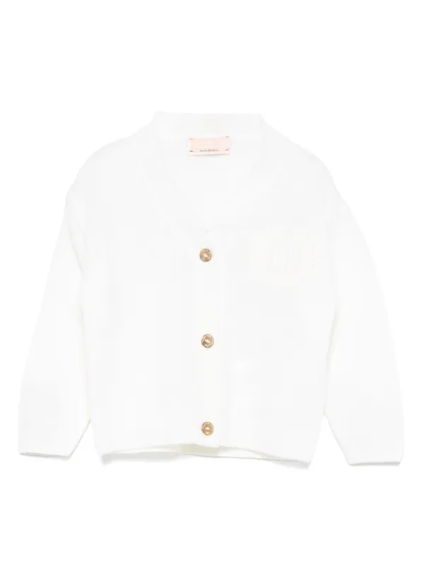 Elisabetta Franchi La Mia Bambina embroidered-logo Cardigan