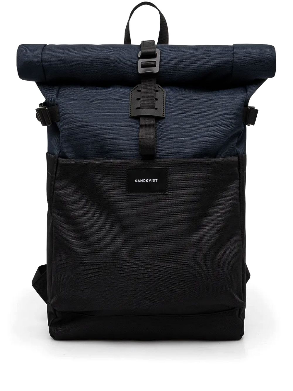 roll-top buckled backpack