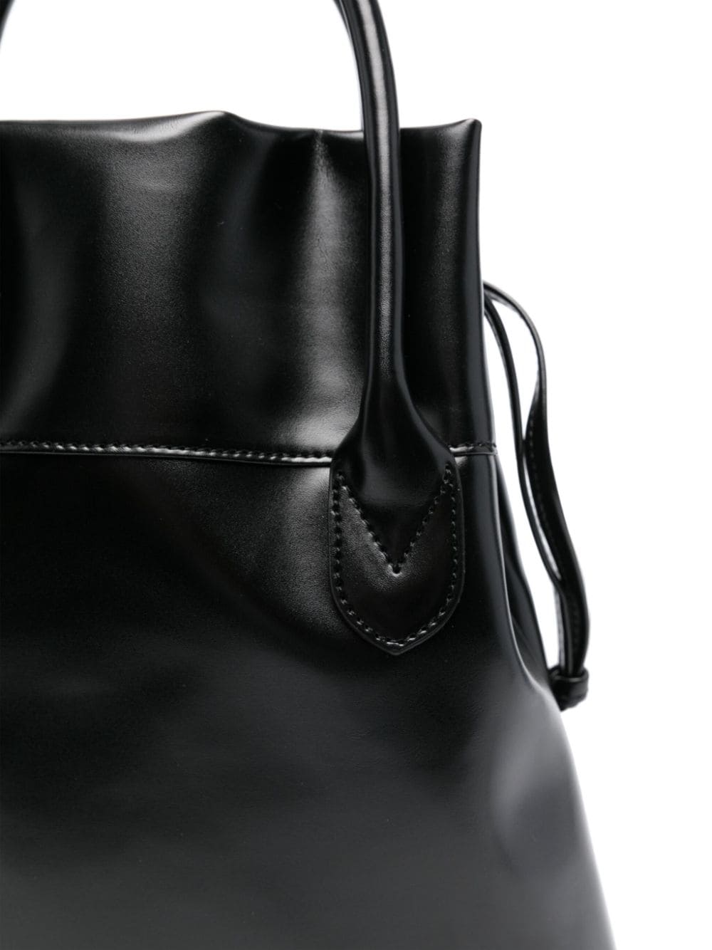 Shop Comme Des Garçons Comme Des Garçons Faux-leather Tote Bag In 黑色