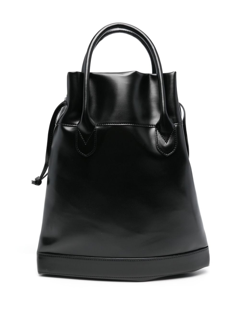 Shop Comme Des Garçons Comme Des Garçons Faux-leather Tote Bag In 黑色