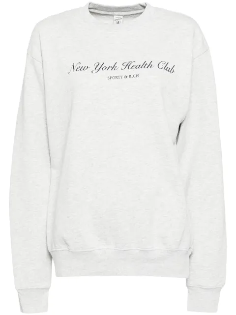Sporty & Rich NY health club sweater