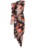 ETRO floral-print midi dress - Black