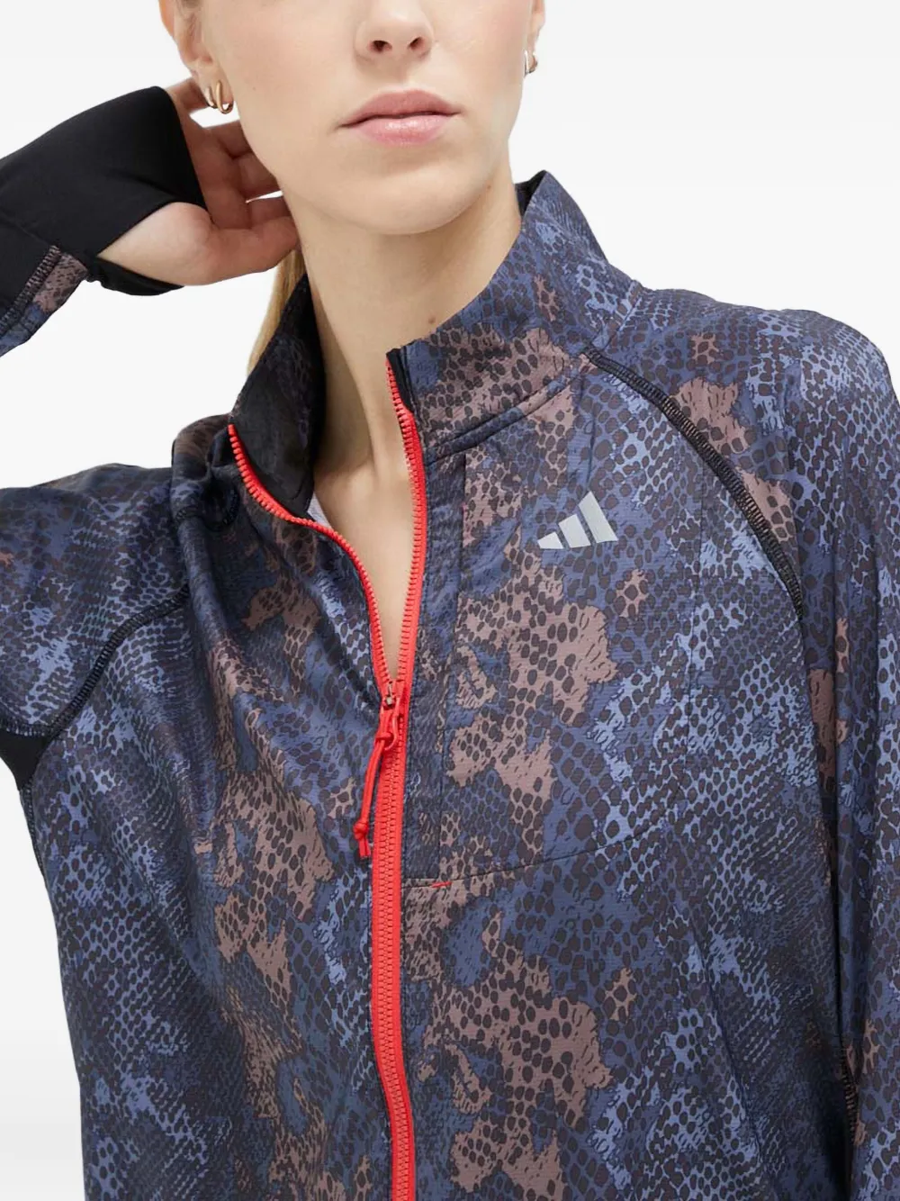 adidas Fast Iteration jack met rits Blauw