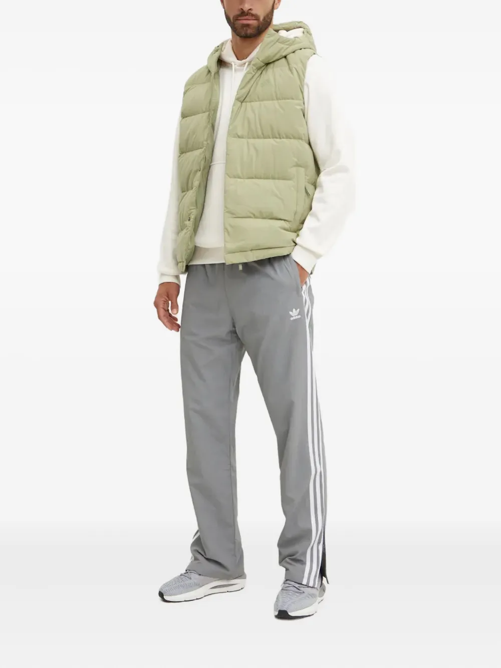 adidas hooded-neck padded gilet | Waistcoats & Gilets | Image 2