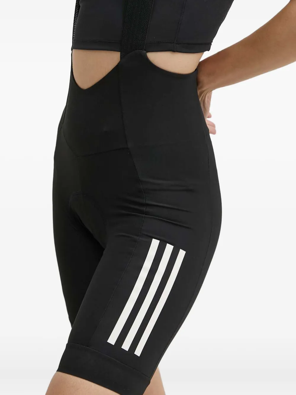 Adidas Originals Three-stripe Cycling Shorts In Black