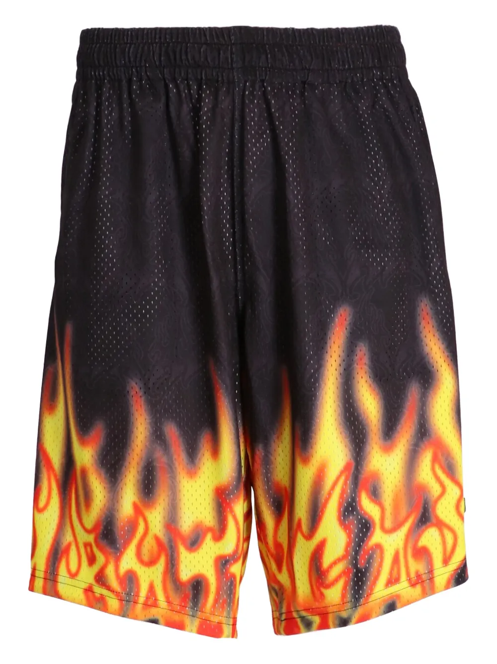 BAPE BLACK *A BATHING APE Basketbalshorts met vlammen Rood