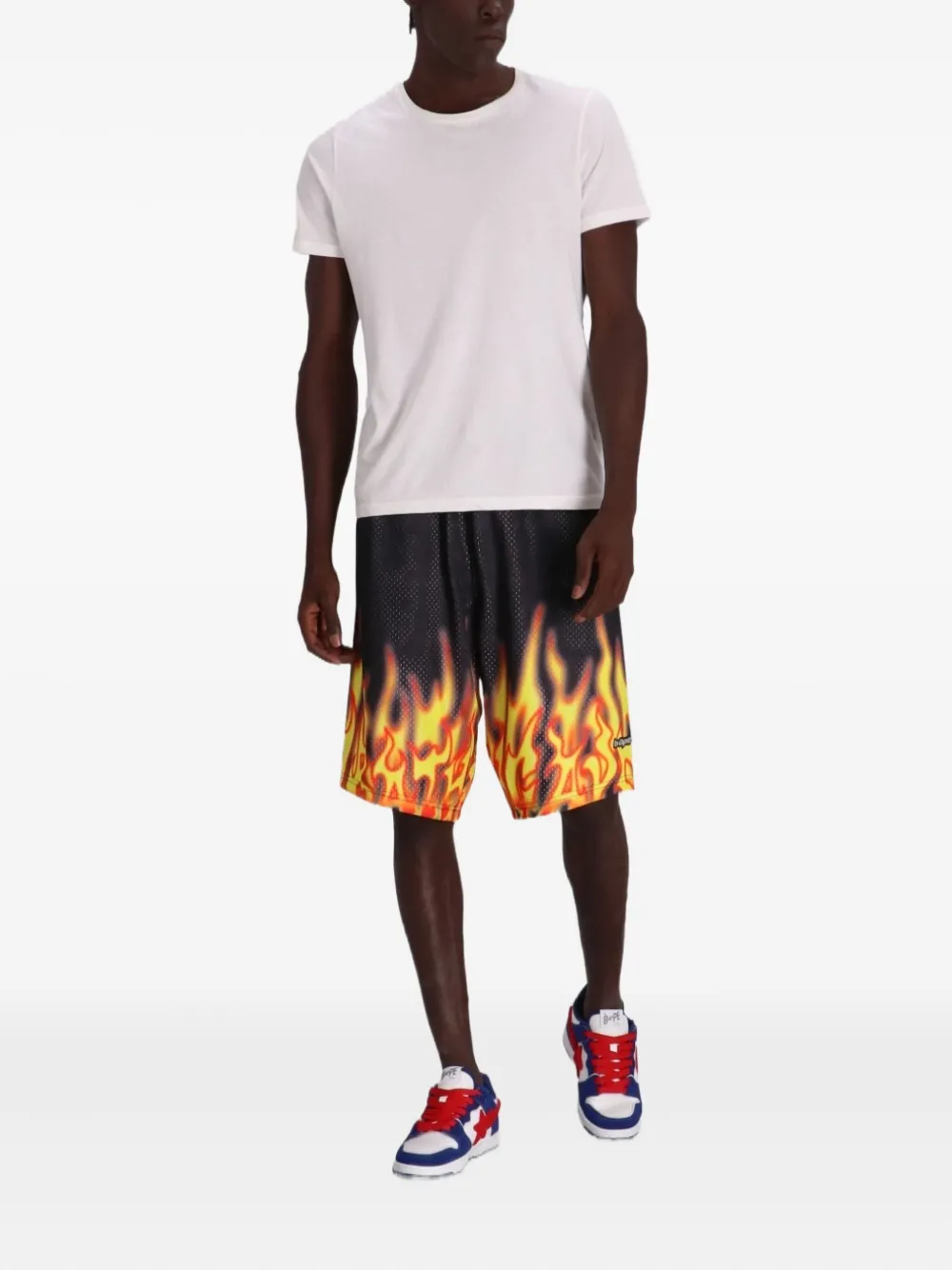 BAPE BLACK *A BATHING APE® shorts de basquetbol con diseño reversible | Shorts para correr | Image 2