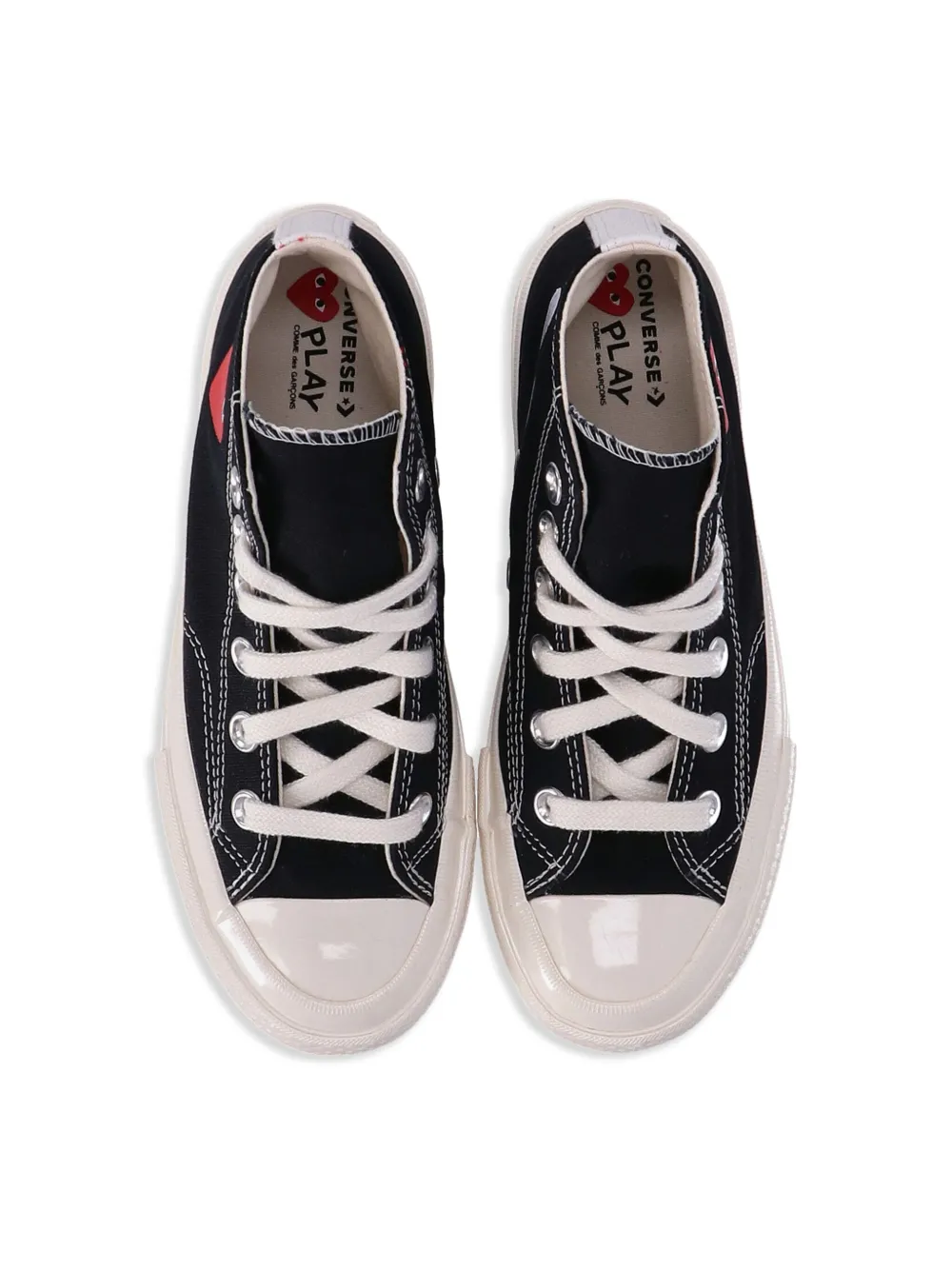 Comme Des Garçons Play Kids x Converse Red Heart sneakers Black