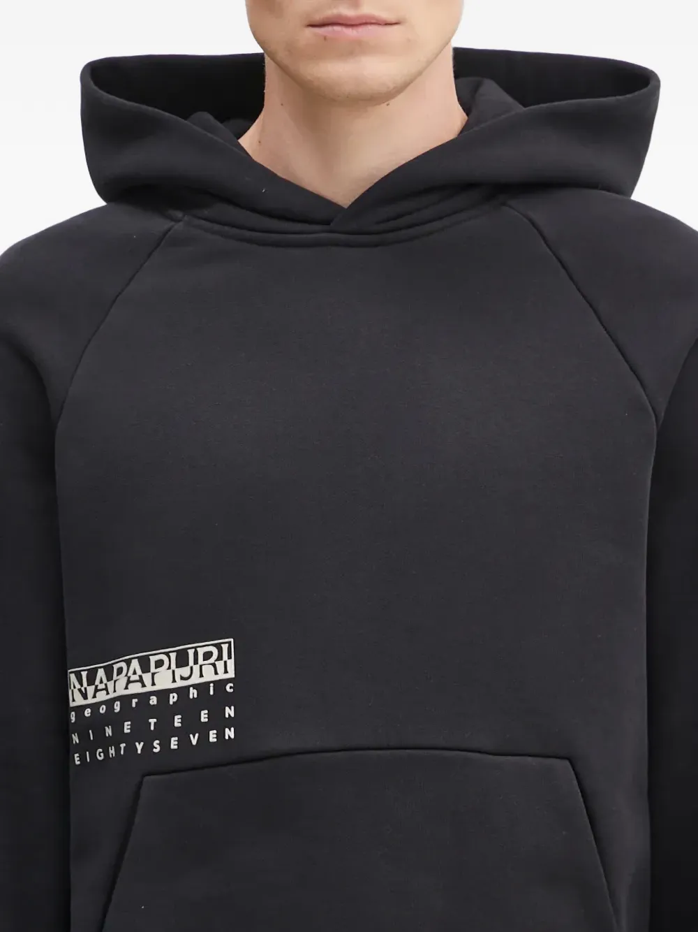 Napapijri Hoodie met logoprint Zwart