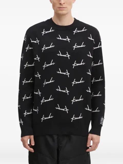 Ksubi Skript signature pattern crew-neck sweater