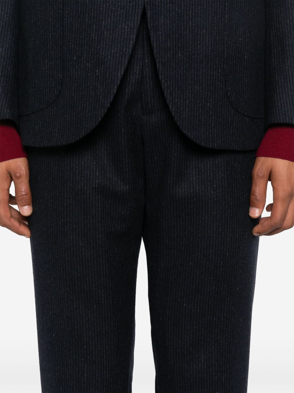 Shop Boglioli Pinstripe Suit In Blue