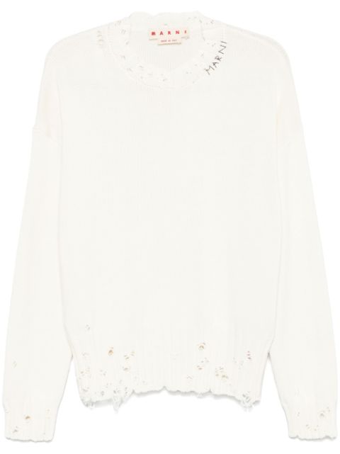 Marni twisted crew-neck sweater Men