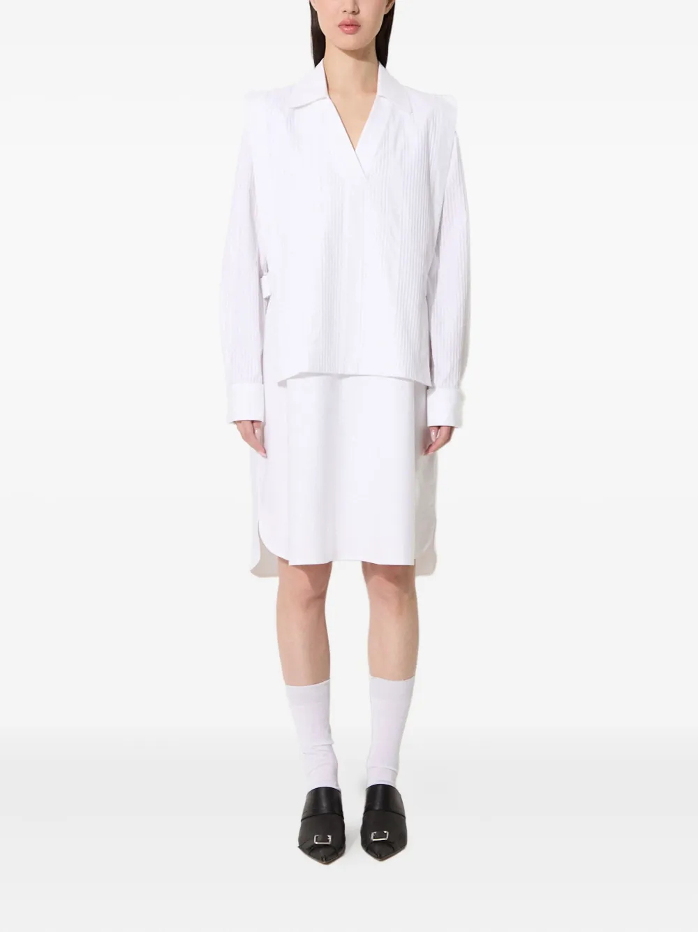Kenzo Midi-jurk met V-hals - Wit