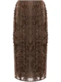 Cecilie Bahnsen Ocean midi skirt - Brown