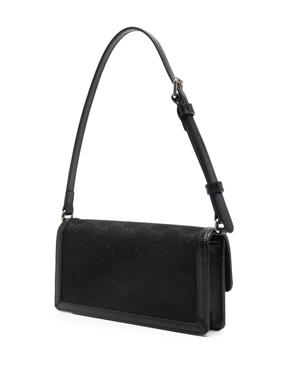 Shop Gucci Mini Luce Shoulder Bag In Black